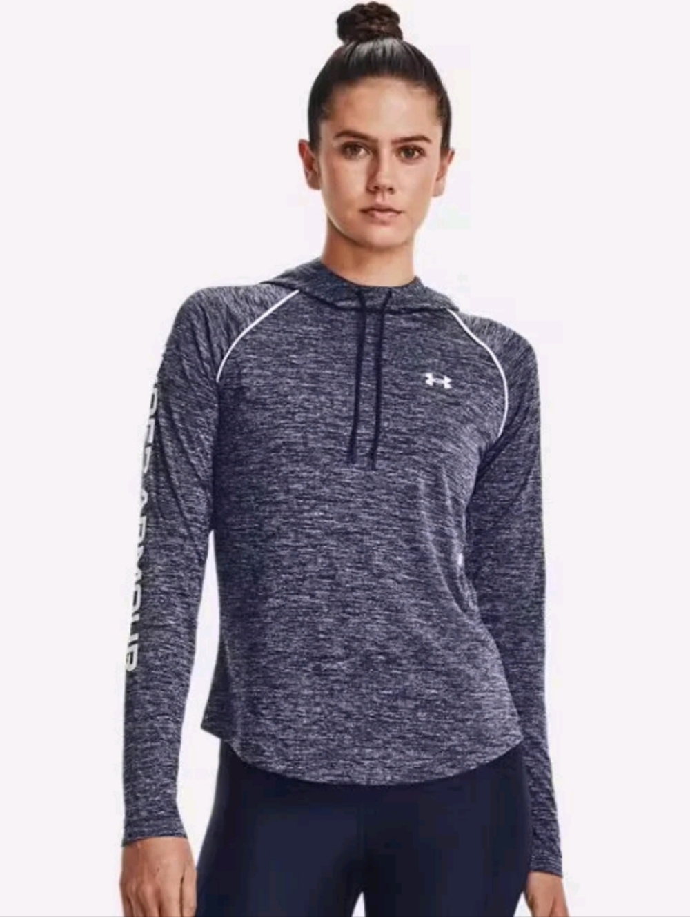 Under Armour Heathered Navy Long Sleeve Hoodie